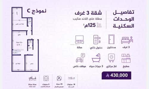 شقة 2436 متر مربع ب 3 غرف الفيحاء، جنوب جدة، جدة