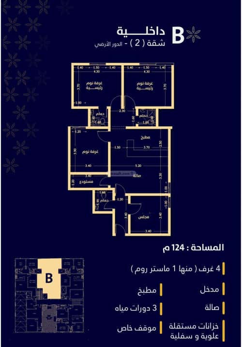 شقة ب 4 غرف المهدية، غرب الرياض، الرياض