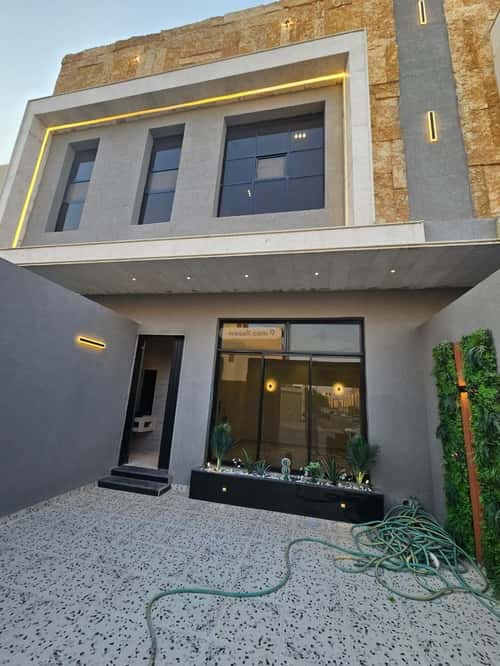 Villa 217.77 SQM Facing West on 20m Width Street Okaz, South Riyadh, Riyadh