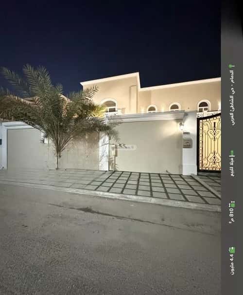 Villa 810 SQM Facing East on 18m Width Street Al Shateea Al Gharby, Aldammam