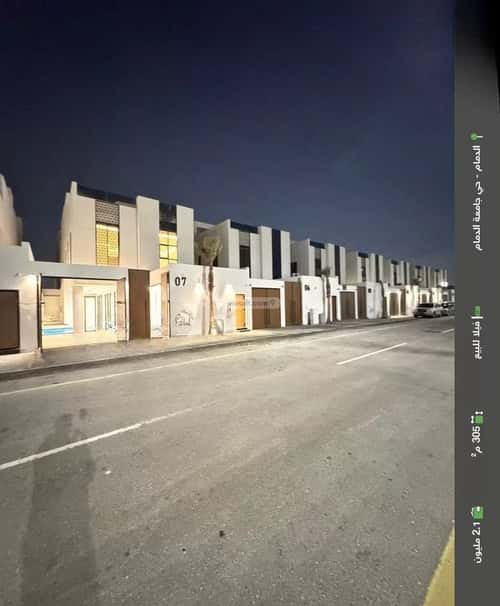 Villa 305.52 SQM Facing North on 30m Width Street Al Seef, Aldammam