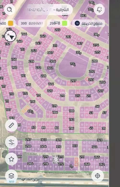 Land 1201.7 SQM Facing East on 20m Width Street Al Marjan, Khobar
