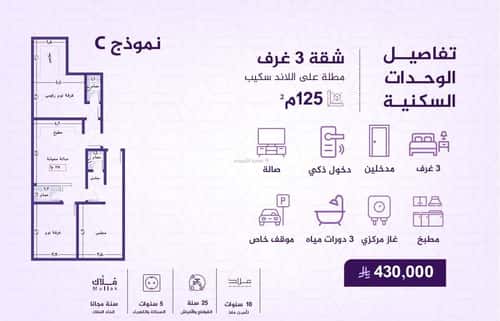 شقة 2436 متر مربع ب 3 غرف الفيحاء، جنوب جدة، جدة