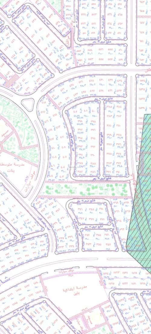 Land 434 SQM Facing West on 16m Width Street Al-Ghadeer, North Jeddah, Jeddah