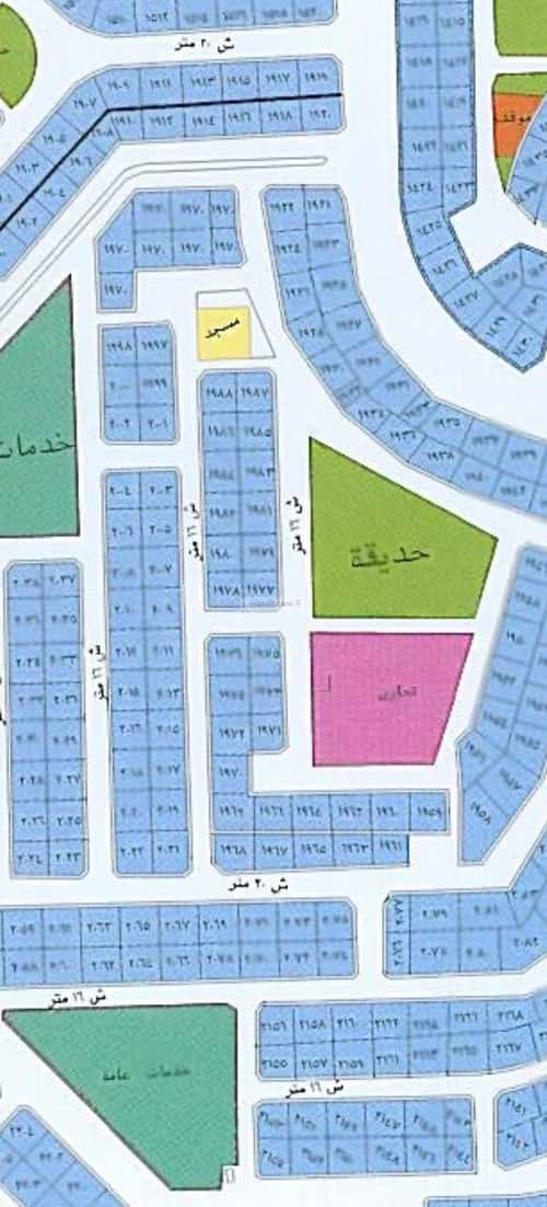 Land 900 SQM Facing North East on 16m Width Street Al-Muruj, North Jeddah, Jeddah