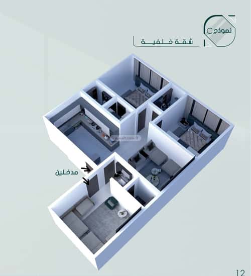 شقة 690 متر مربع ب 3 غرف السلامة، شمال جدة، جدة