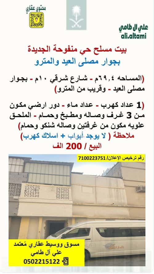Building 69.4 SQM Facing East Manfuha, Central Riyadh, Riyadh