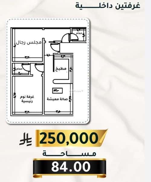 Apartment 2919 SQM with 2 Bedrooms Al Thagur, South Jeddah, Jeddah