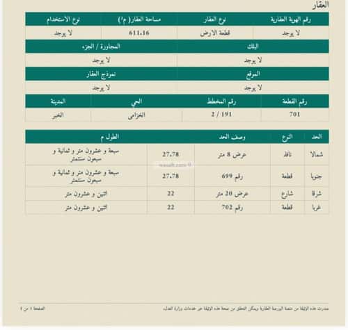 Villa 611.16 SQM Al Khozama, Khobar