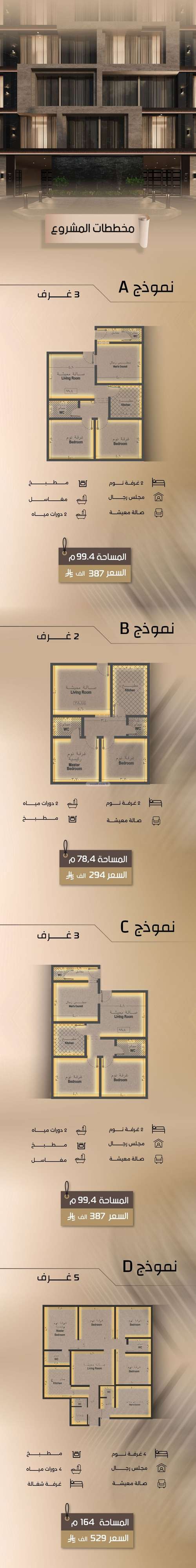 Apartment 729 SQM with 5 Bedrooms Al Faysaleyyah, North Jeddah, Jeddah