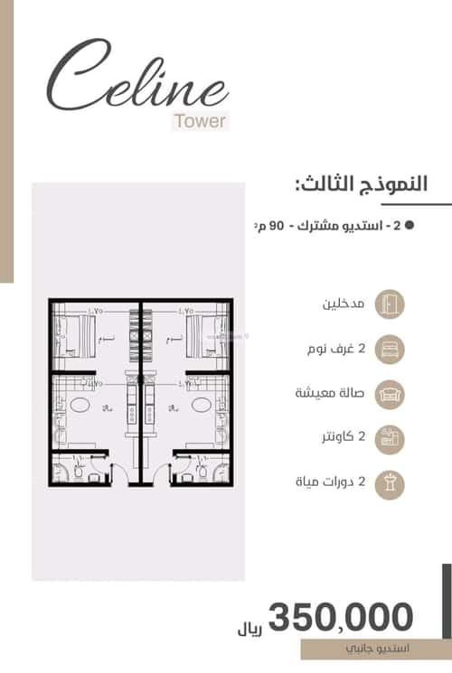 شقة 2436 متر مربع ب 3 غرف الفيحاء، جنوب جدة، جدة