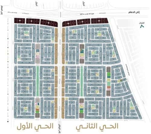 Land 599.99 SQM Facing West on 18m Width Street Al Mataar, Aldammam
