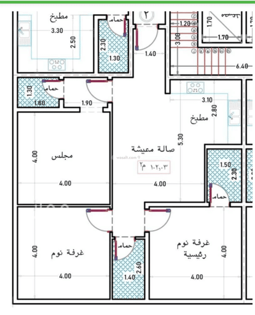Apartment with 3 Bedrooms Al Wahah, East Jeddah, Jeddah