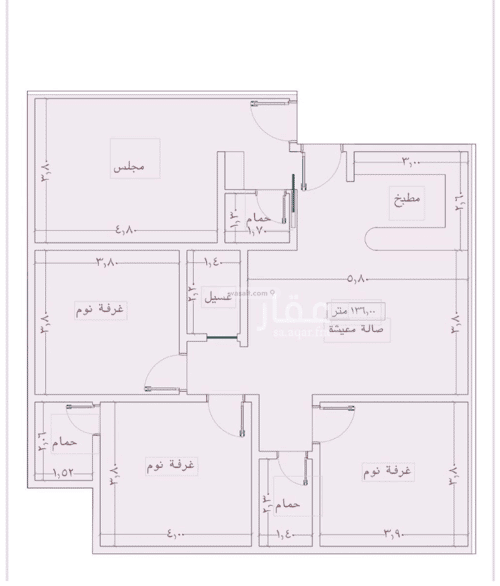 Apartment with 4 Bedrooms Al Wahah, East Jeddah, Jeddah
