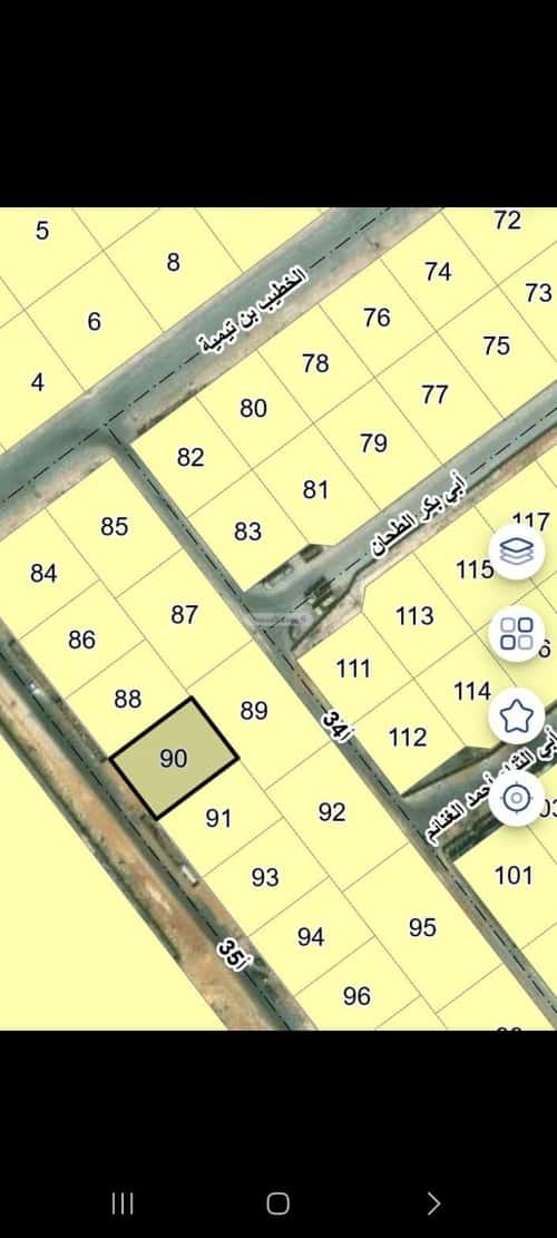 Land 660 SQM Facing West on 20m Width Street Al Wisam, Alzahran