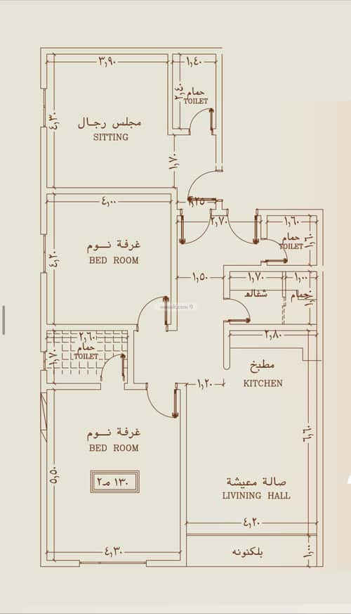 Apartment 600 SQM with 3 Bedrooms Al Nahdah, North Jeddah, Jeddah