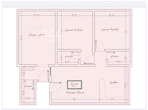 Apartment with 3 Bedrooms Al Swaryee, North Jeddah, Jeddah