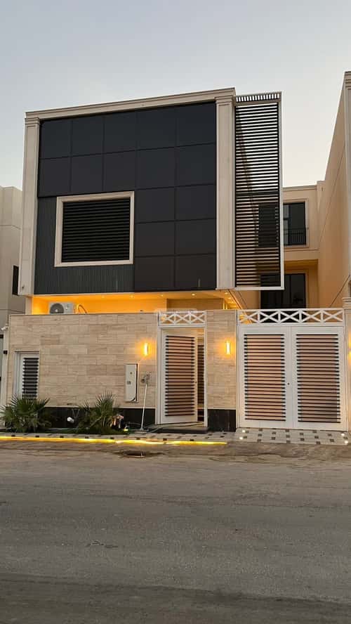 Villa 470.95 SQM Facing North on 20m Width Street Al-Mahdiyah, West Riyadh, Riyadh