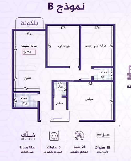 شقة 2436 متر مربع ب 3 غرف الفيحاء، جنوب جدة، جدة