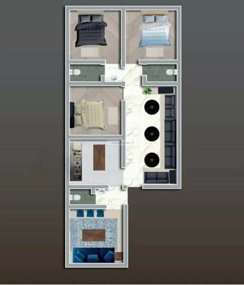 شقة 4 غرف في النزهة