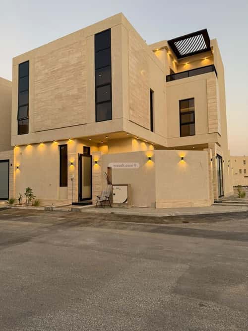 Villa 387.22 SQM Facing North East on 20m Width Street Al-Mahdiyah, West Riyadh, Riyadh