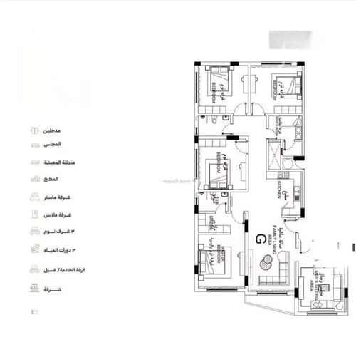 Apartment with 3 bedrooms المنتزة، الدمام