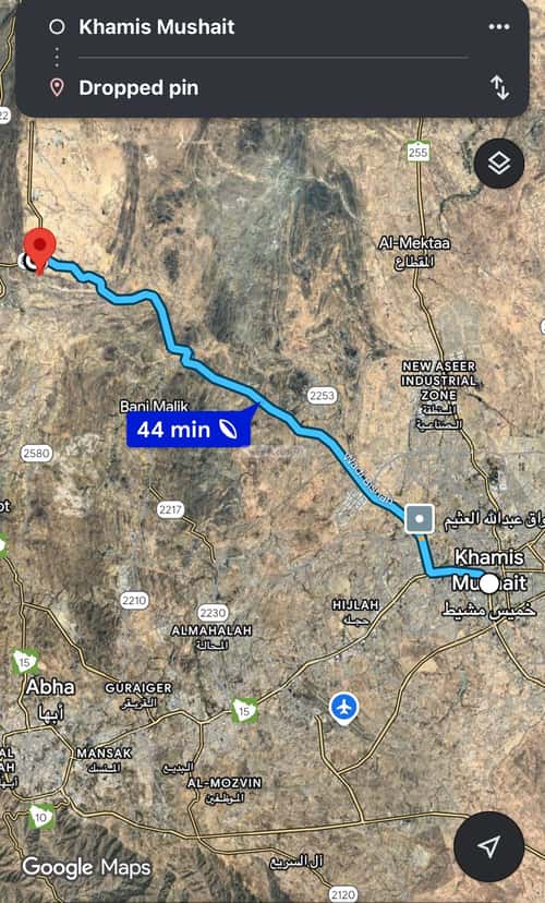 أرض 49144.5 متر مربع شمالية على شارع 20م شعار، أبها