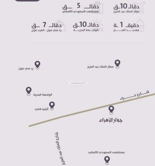 Apartment 905 SQM with 3 Bedrooms Al Zahrah, North Jeddah, Jeddah