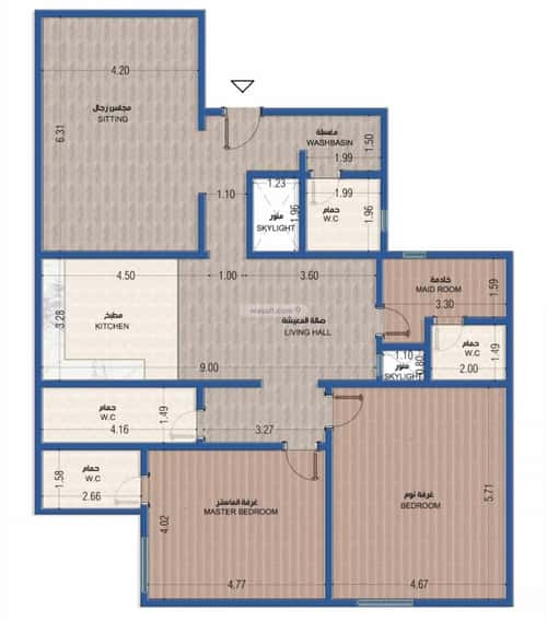 Apartment with 2 Bedrooms Al-Yasmeen, North Riyadh, Riyadh