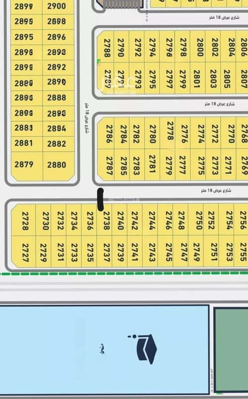 Land 300 SQM Facing South on 18m Width Street Al Wasam, East Riyadh, Riyadh