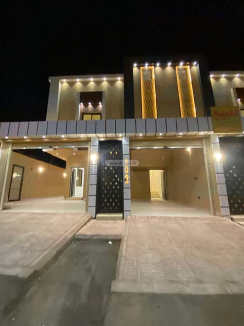 Villa 226.55 SQM Facing South on 15m Width Street Okaz, South Riyadh, Riyadh