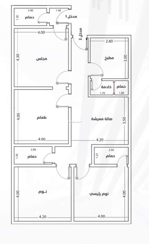 شقة ب 4 غرف الزهراء، شمال جدة، جدة