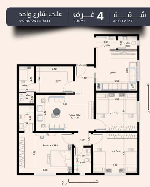 شقة ب 4 غرف الصفاء، شمال جدة، جدة