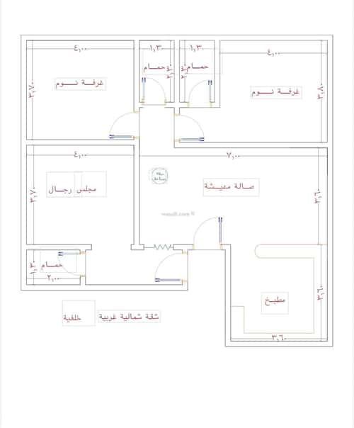شقة ب 3 غرف الصفاء، شمال جدة، جدة