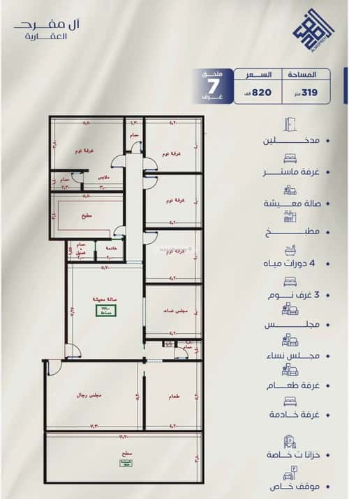 شقة ب 7 غرف النزهة، شمال جدة، جدة
