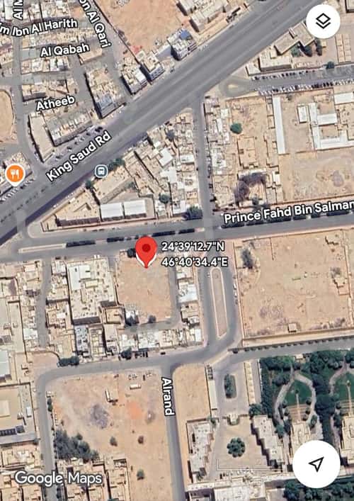 Land 2425.2 SQM Facing East on 40m Width Street An-Nasiriyah, West Riyadh, Riyadh