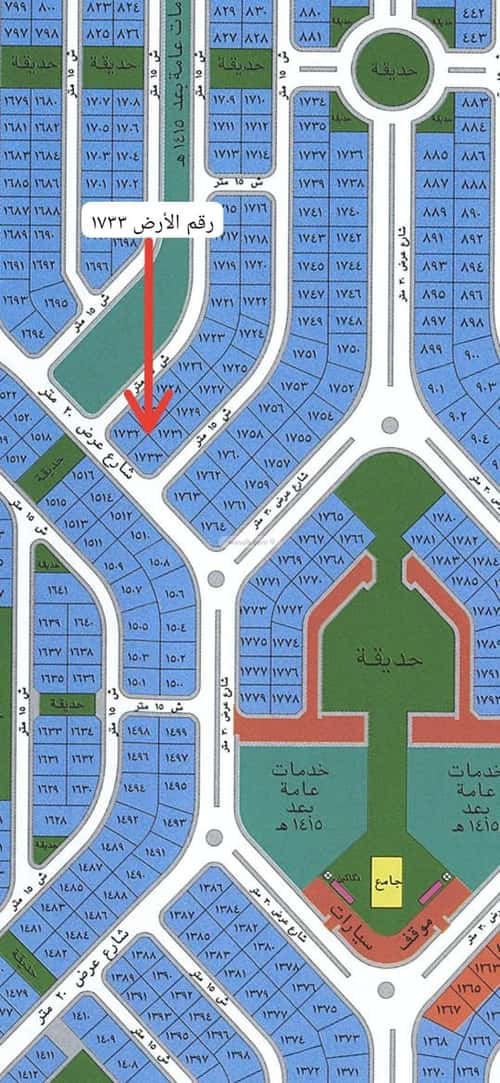 أرض 593 متر مربع جنوبية شرقية على شارع 17م الياقوت، شمال جدة، جدة