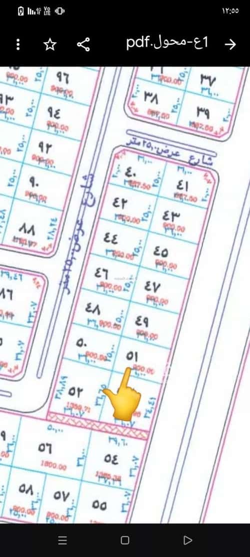 أرض 900 متر مربع شمالية على شارع 52م النجمة، شمال جدة، جدة