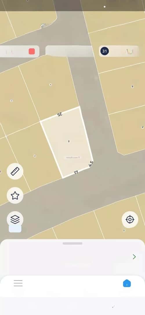 Land 806 SQM facing South East on 25m width street النجمة، شمال جدة، جدة