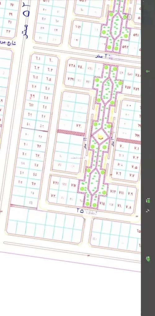 أرض 895.5 متر مربع شمالية غربية على شارع 25م الشويضي، شمال جدة، جدة