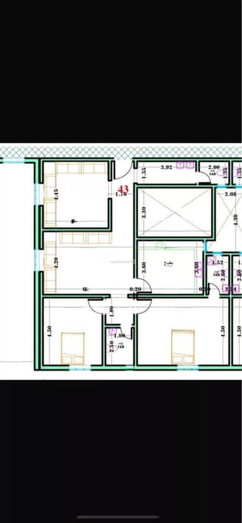 شقة ب 3 غرف طويق، غرب الرياض، الرياض