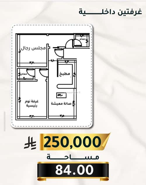 Apartment with 2 Bedrooms Al Thagur, South Jeddah, Jeddah