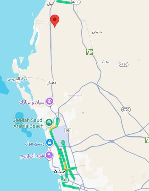 Land 450 SQM Facing South on 16m Width Street Al-Owaijaa, Jeddah