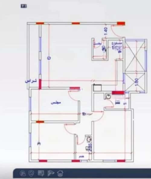شقة ب 3 غرف العقيق، شمال الرياض، الرياض