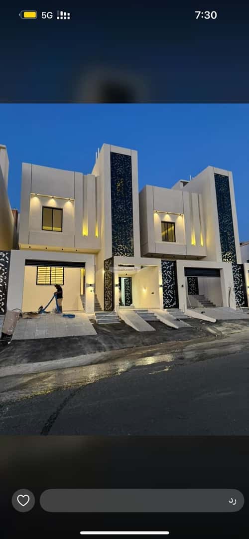 فيلا 198.35 متر مربع شرقية على شارع 20م الوسام، خميس مشيط