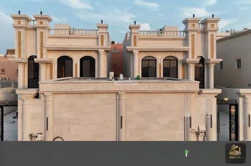 Villa 437.5 SQM Facing West on 25m Width Street Al Sheraa, Khobar