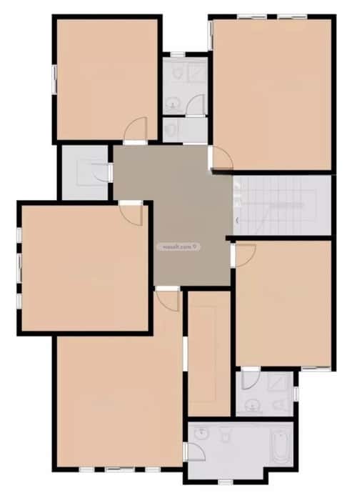 Villa 528 SQM Facing West on 15m Width Street Jubail Industrial City, Jubail Industrial City