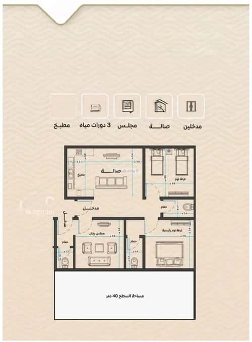 Apartment with 3 Bedrooms Meshrefah, North Jeddah, Jeddah