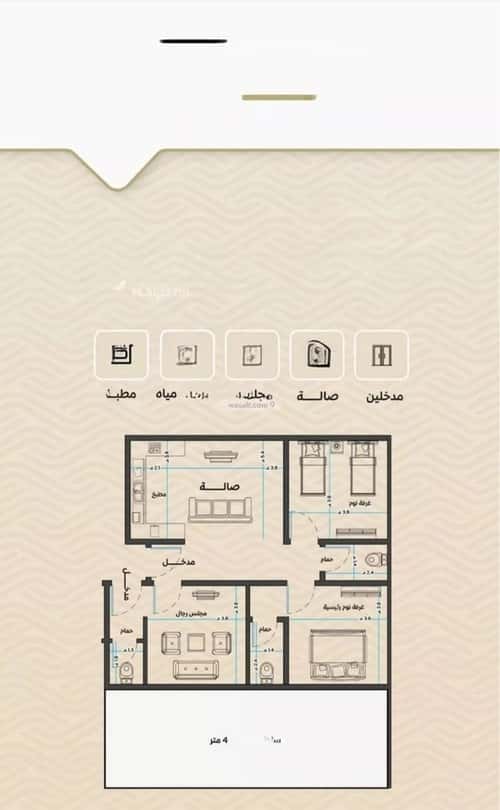 شقة ب 3 غرف مشرفة، شمال جدة، جدة