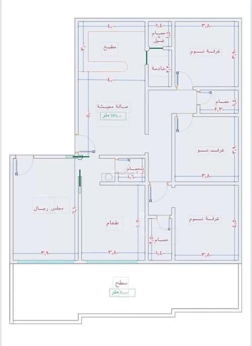 شقة ب 4 غرف الصواري، شمال جدة، جدة